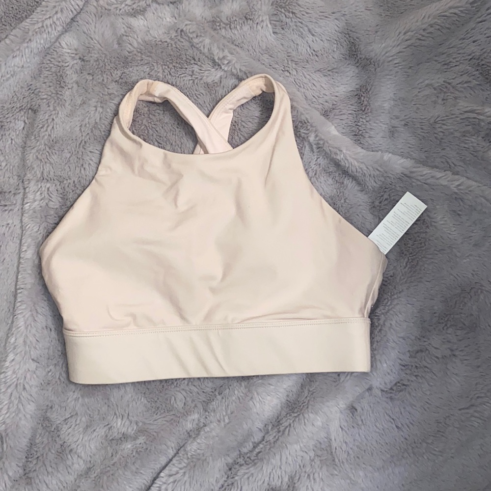 Light pink workout top.